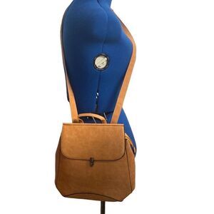 WINK KANGAROO  Backpack or Crossbody Bag Tan Size 12.5X4.5X11 New With Tags